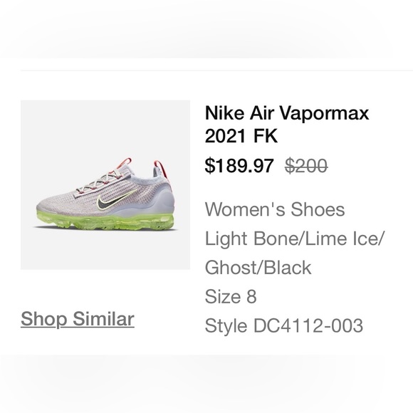 Nike Shoes - Nike Air VaporMax 2021 size 8
